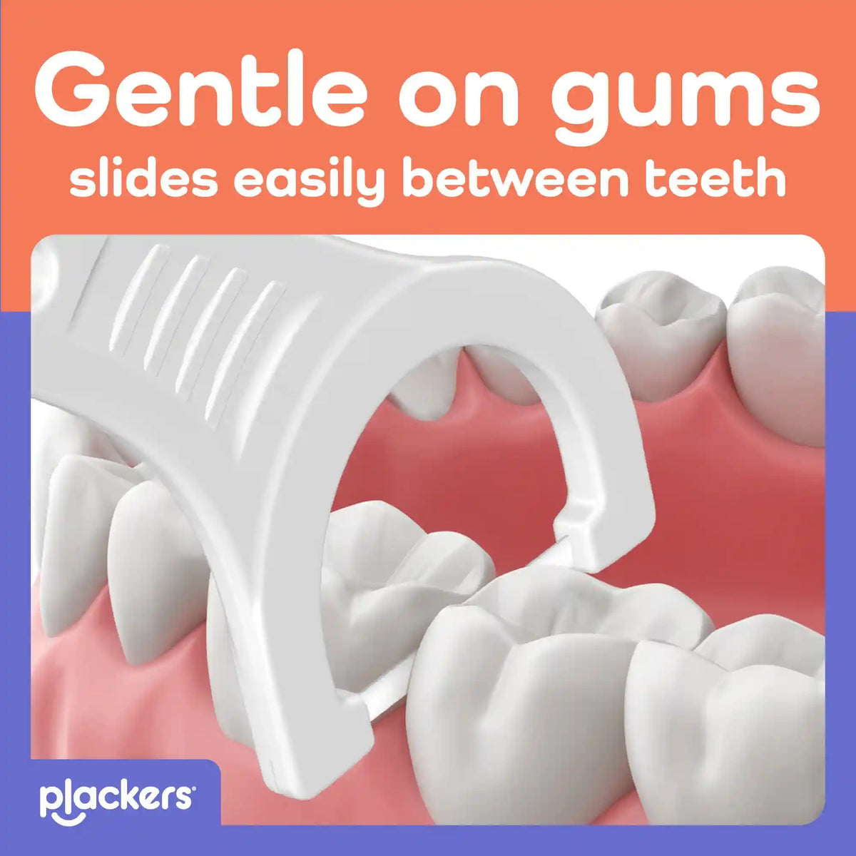 Plackers® Gentle Line® Floss Picks, Super Soft, GentleSlide® Fiber Made Without  PTFE, Slides Easily Between Teeth, Fresh Mint